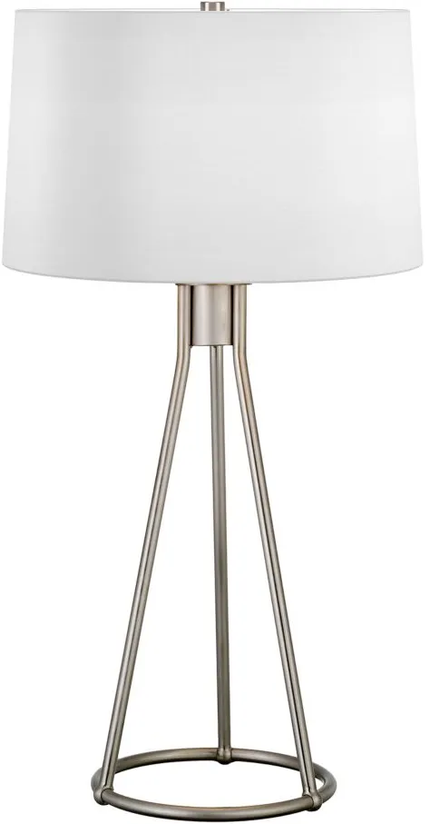 Imani Tapered Table Lamp in Brushed Nickel by Hudson & Canal