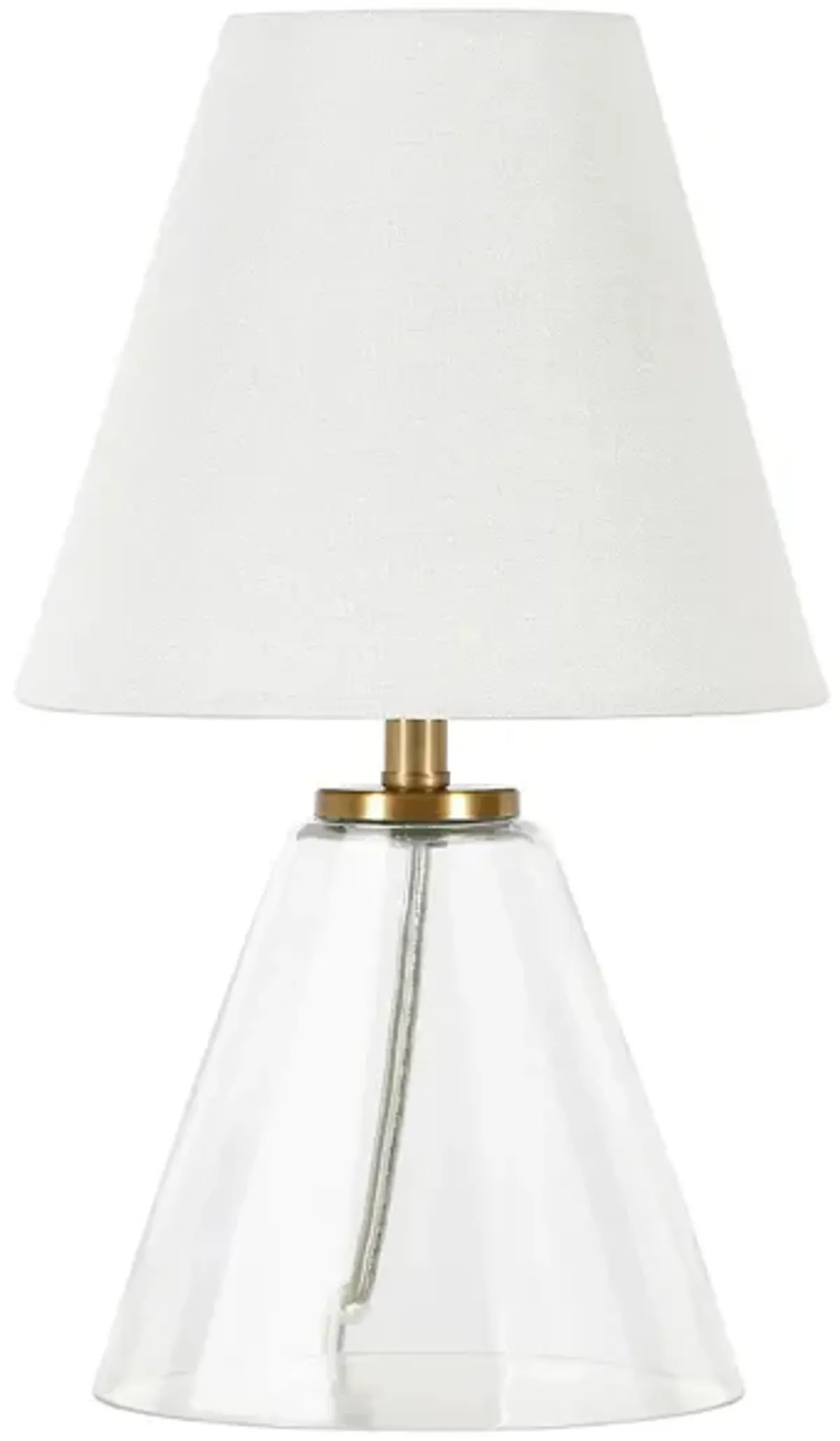 Jonas Mini Table Lamp in Clear Glass by Hudson & Canal