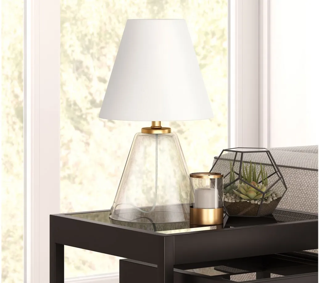 Jonas Mini Table Lamp in Clear Glass by Hudson & Canal