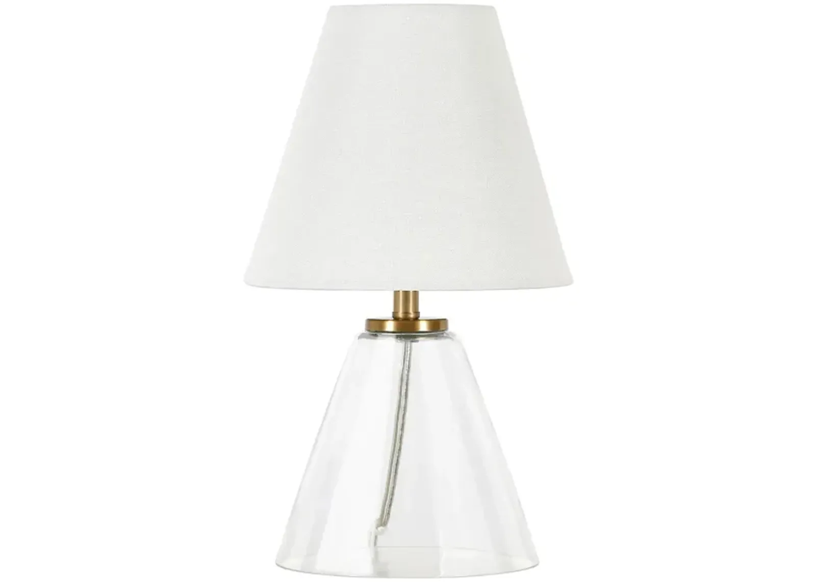 Jonas Mini Table Lamp in Clear Glass by Hudson & Canal