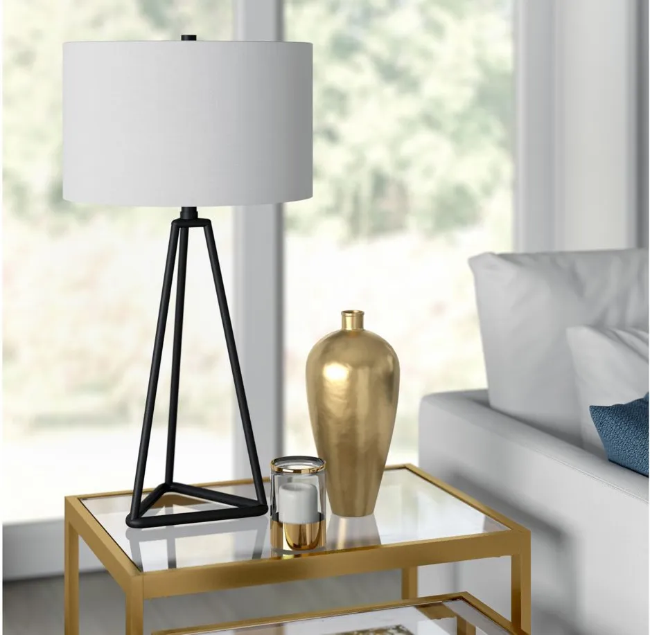 Layla Table Lamp in Blackened Bronze by Hudson & Canal