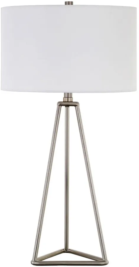 Layla Table Lamp in Brushed Nickel by Hudson & Canal