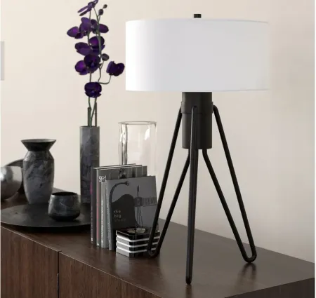 Marina Table Lamp in Blackened Bronze by Hudson & Canal