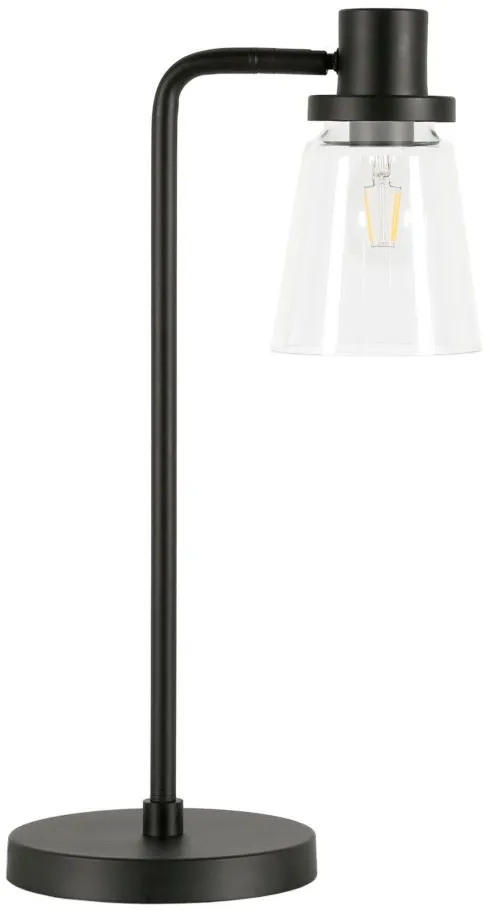 Perry Table Lamp in Blackened Bronze by Hudson & Canal