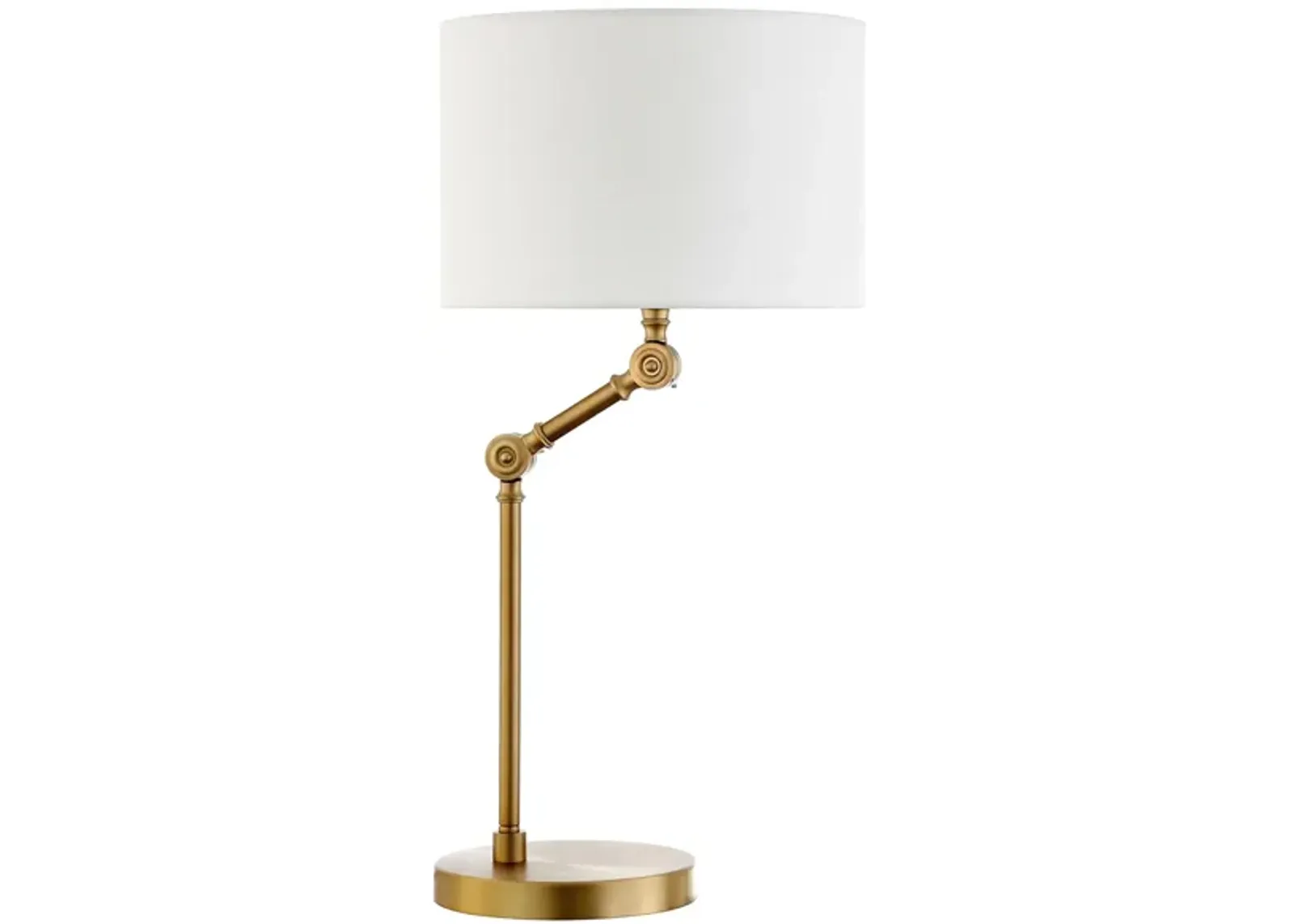 Quin Adjustable Table Lamp in Brushed Brass by Hudson & Canal