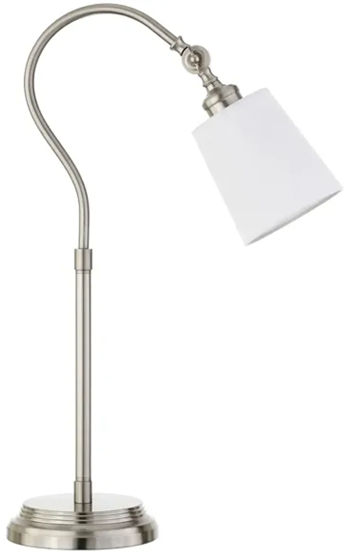 Rosalinda Arc Table Lamp in Brushed Nickel by Hudson & Canal