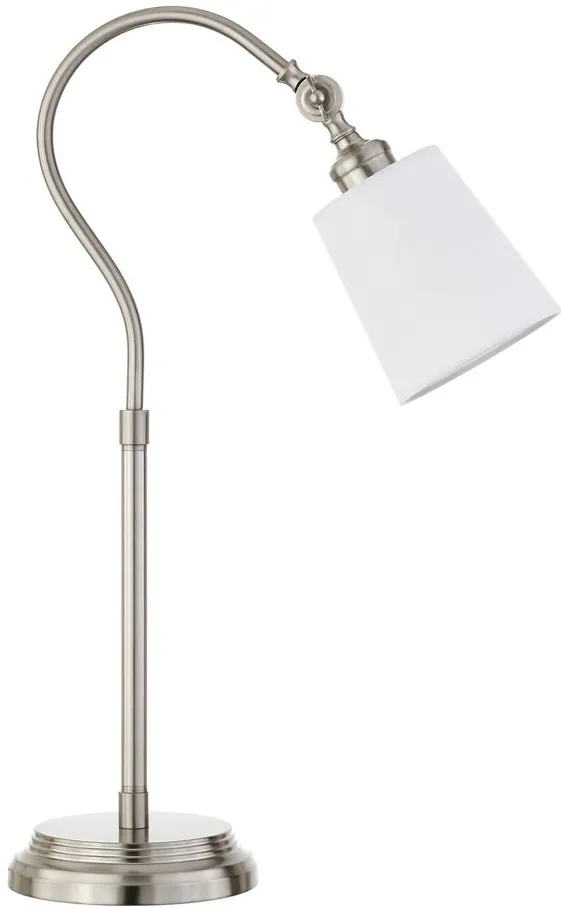 Rosalinda Arc Table Lamp in Brushed Nickel by Hudson & Canal