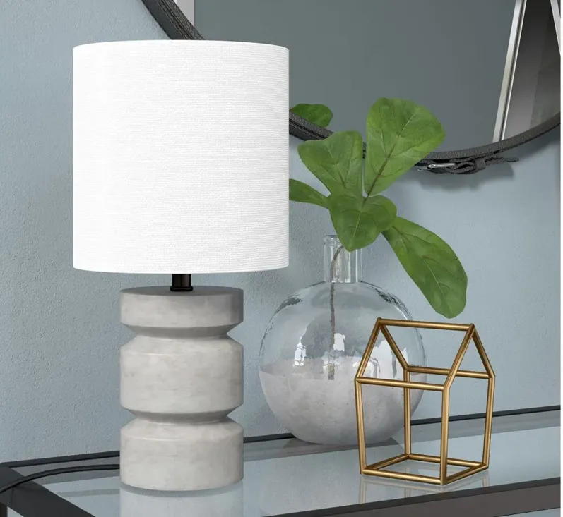 Souma Concrete Mini Lamp in Concrete by Hudson & Canal