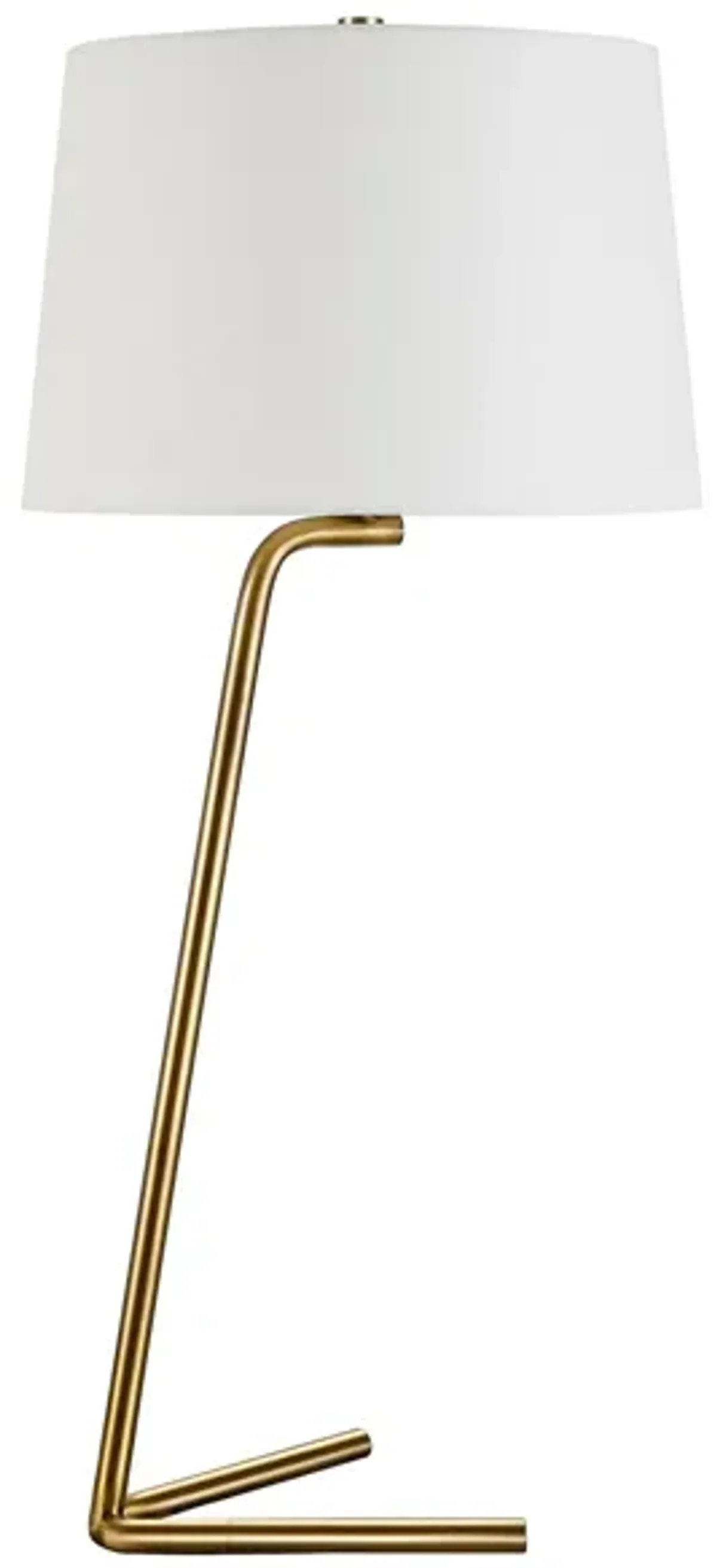 Ursa Tilted Table Lamp in Brushed Brass by Hudson & Canal