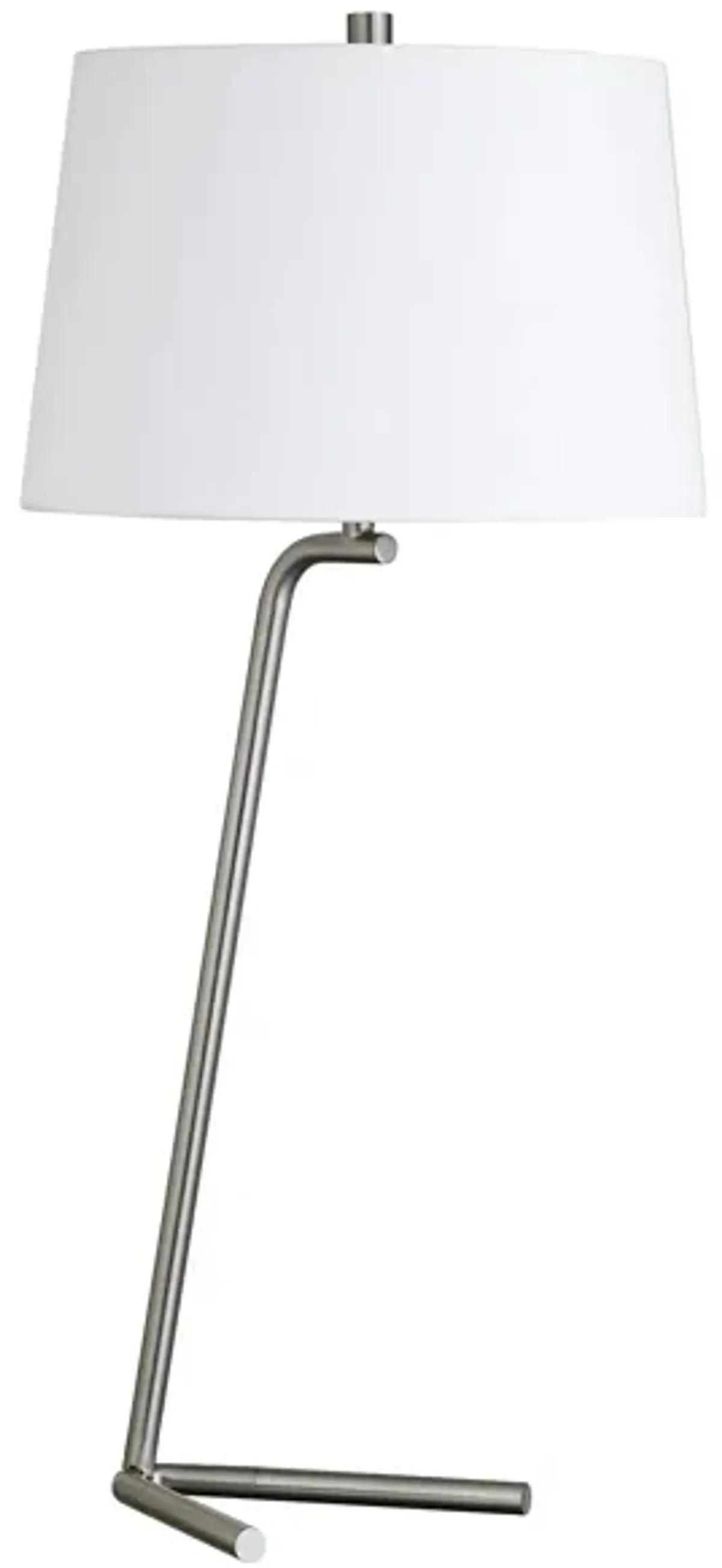 Ursa Tilted Table Lamp in Brushed Nickel by Hudson & Canal