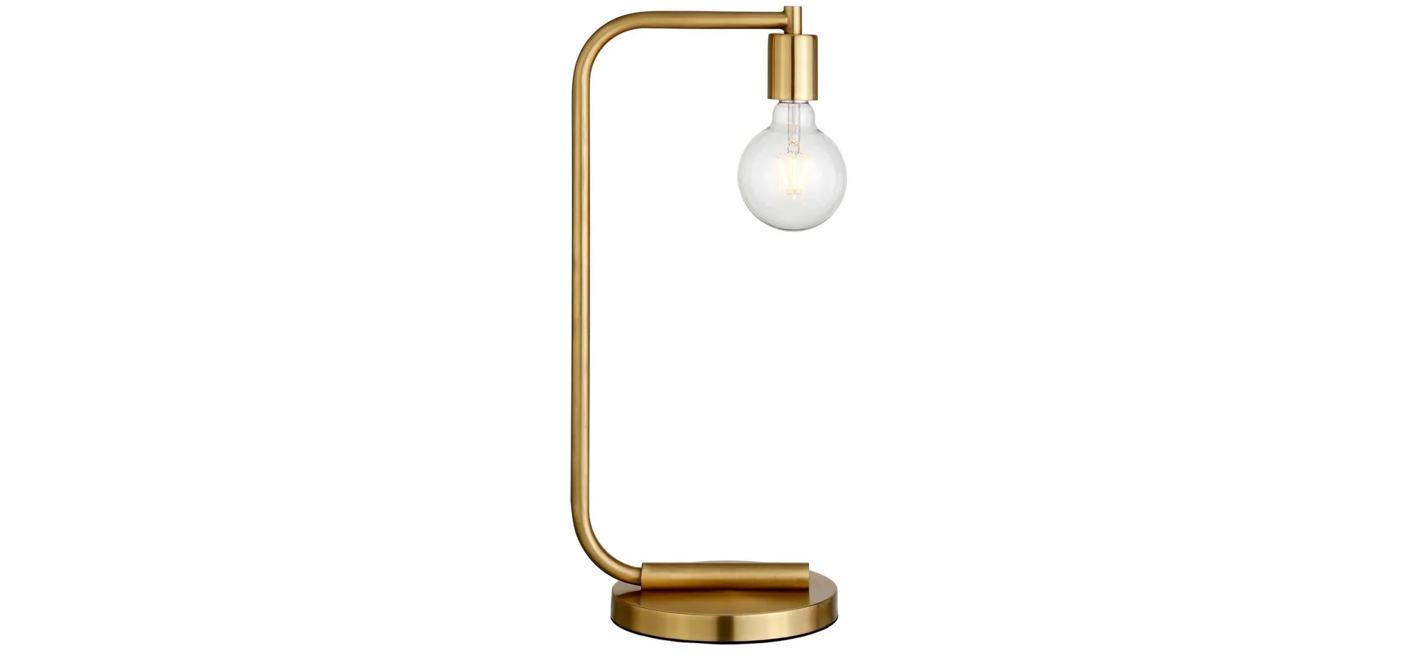 Vernon Arc Table Lamp in Brass by Hudson & Canal