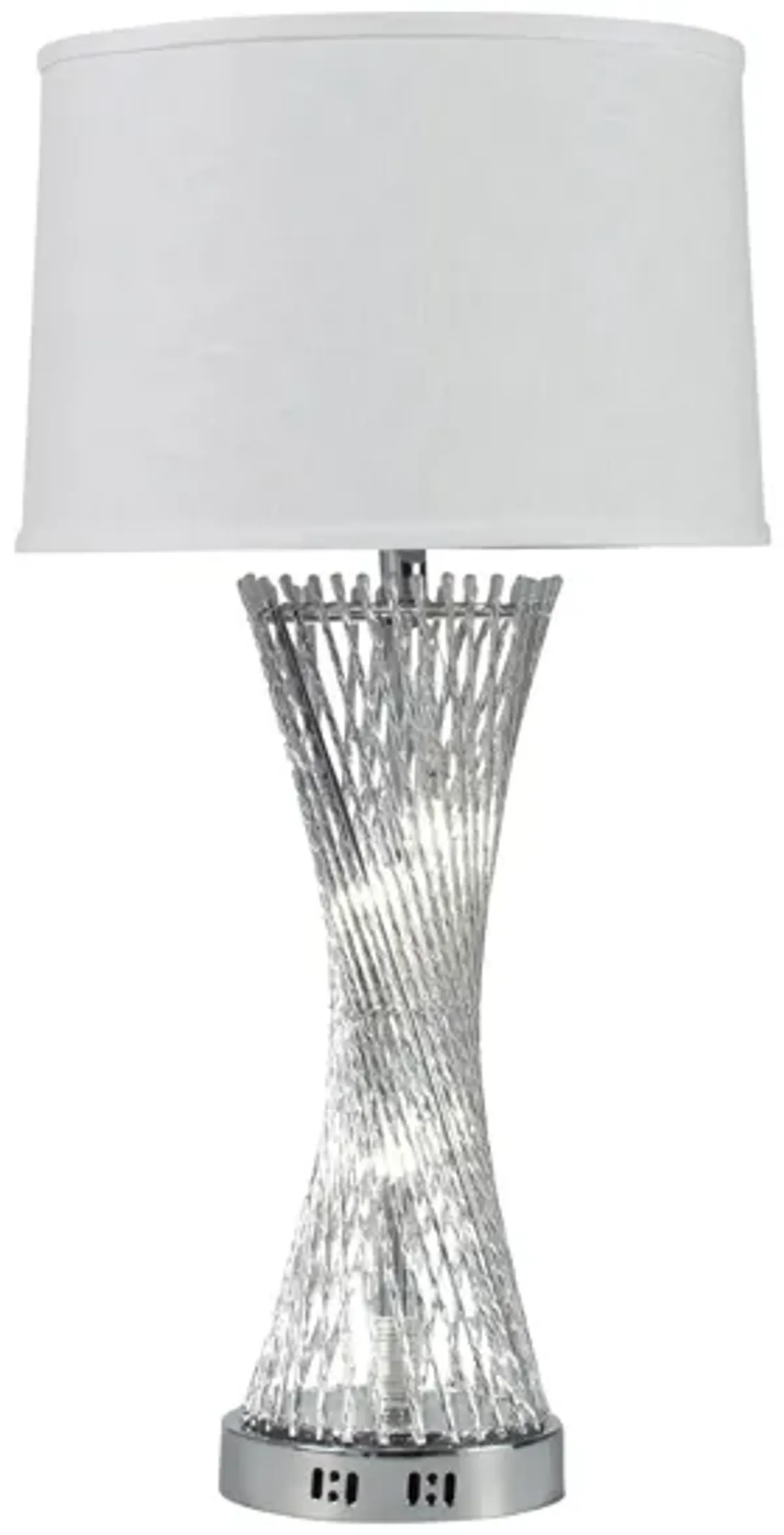 Chrome Table Lamp in Chrome by Bellanest