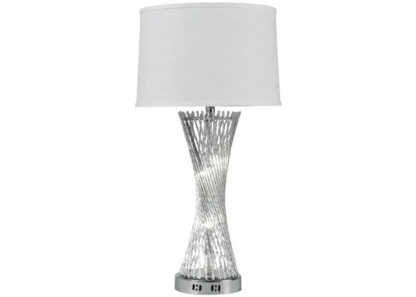 Chrome Table Lamp in Chrome by Bellanest