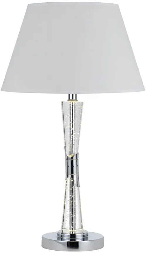 27" Water Dancing Table Lamp in Chrome by Bellanest