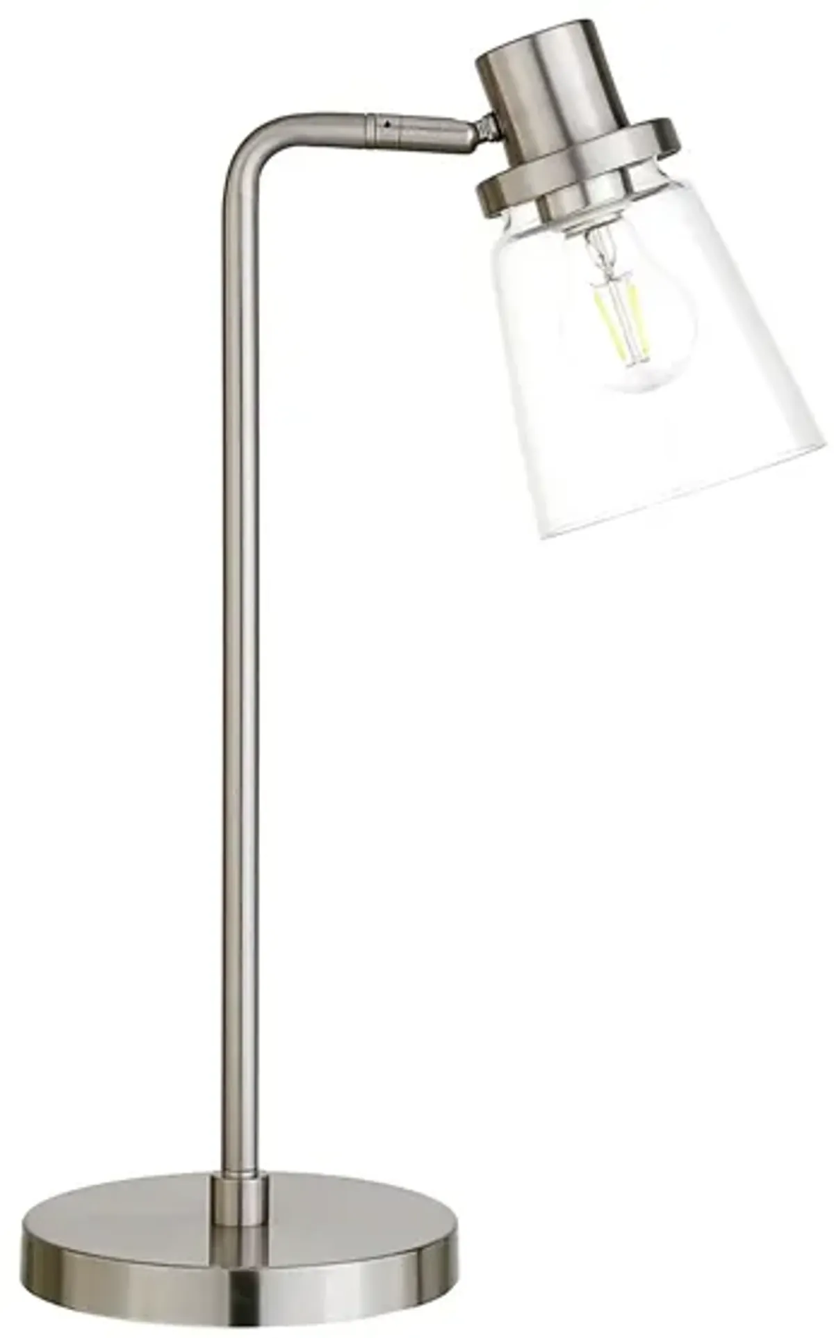 Perry Table Lamp in Brushed Nickel by Hudson & Canal