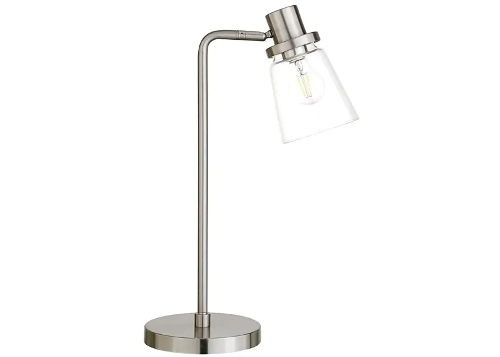 Perry Table Lamp in Brushed Nickel by Hudson & Canal