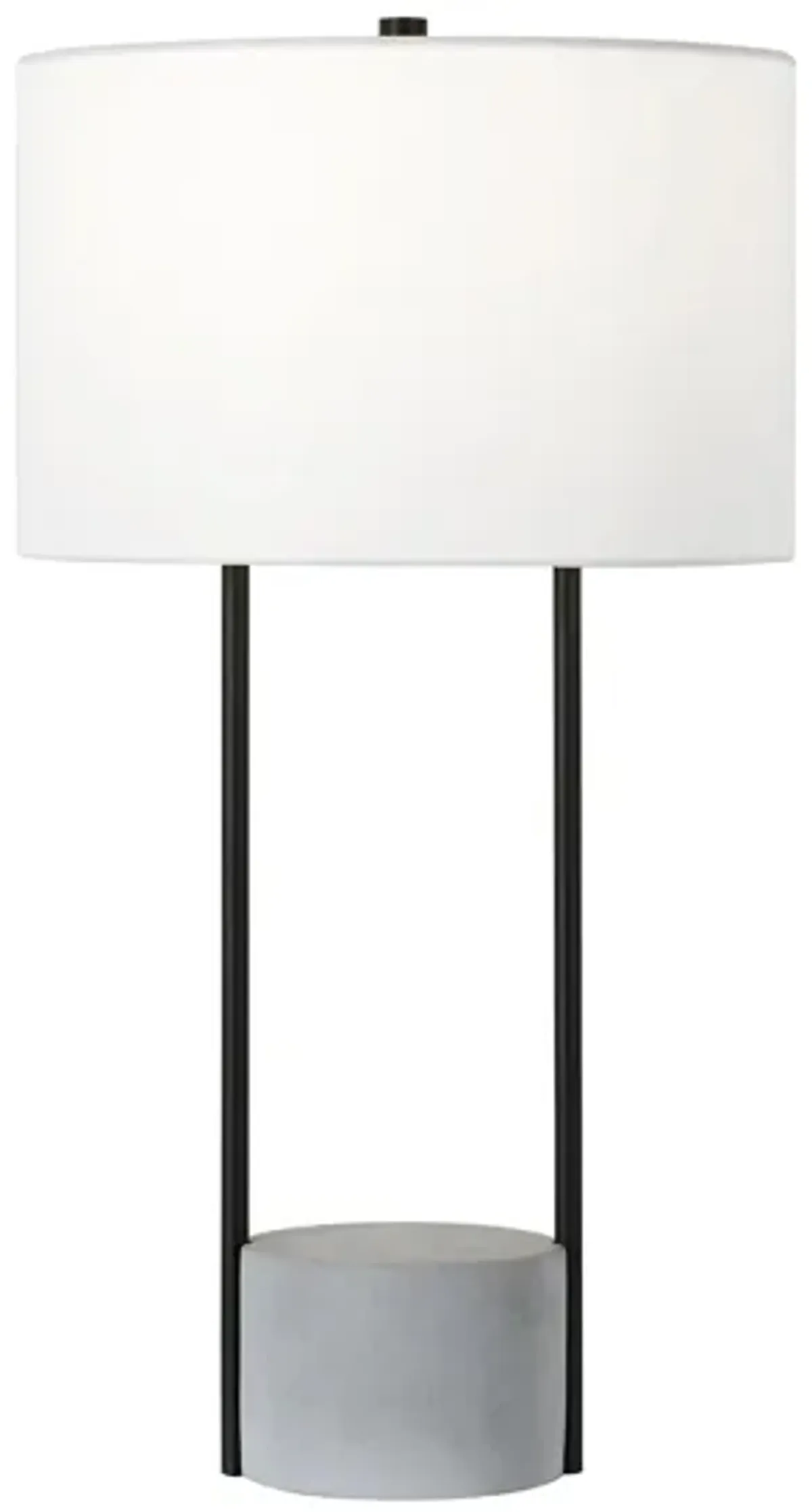 Uma Table Lamp in Blackened Bronze;Concrete by Hudson & Canal