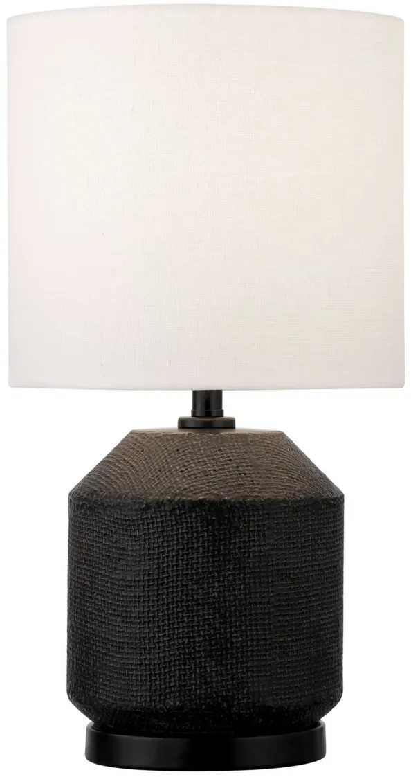 Esther Mini Lamp in Matte Black/Blackened Bronze by Hudson & Canal
