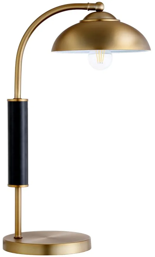 Denton Table Lamp in Brass;Matte Black by Hudson & Canal