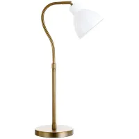 Kramer Table Lamp in Brass;White by Hudson & Canal