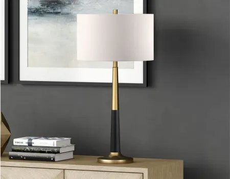 Reese Table Lamp in Brass;Matte Black by Hudson & Canal