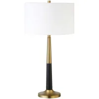 Reese Table Lamp in Brass;Matte Black by Hudson & Canal