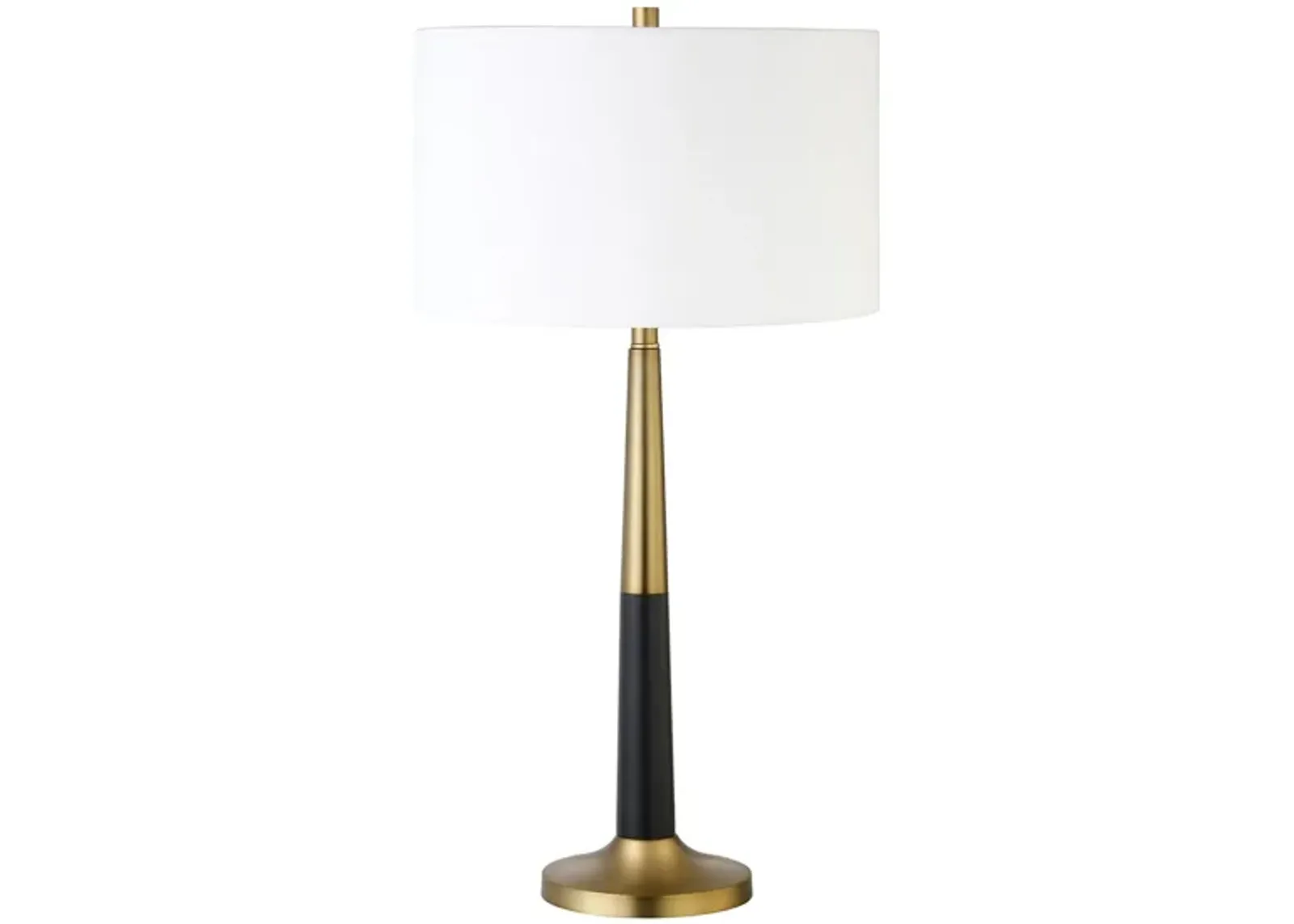 Reese Table Lamp in Brass;Matte Black by Hudson & Canal