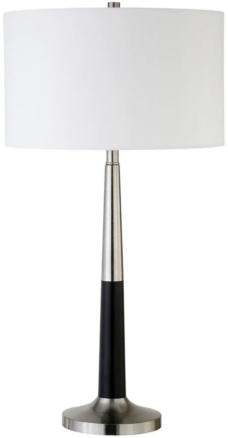 Reese Table Lamp in Brushed Nickel;Matte Black by Hudson & Canal