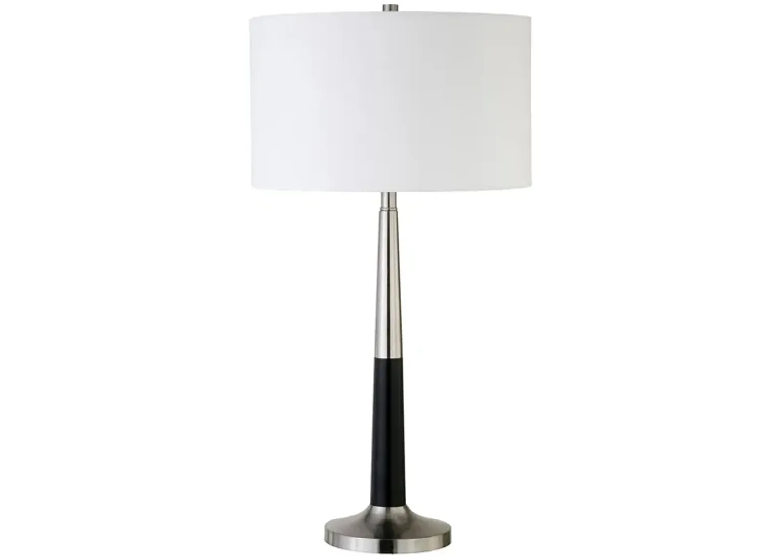 Reese Table Lamp in Brushed Nickel;Matte Black by Hudson & Canal