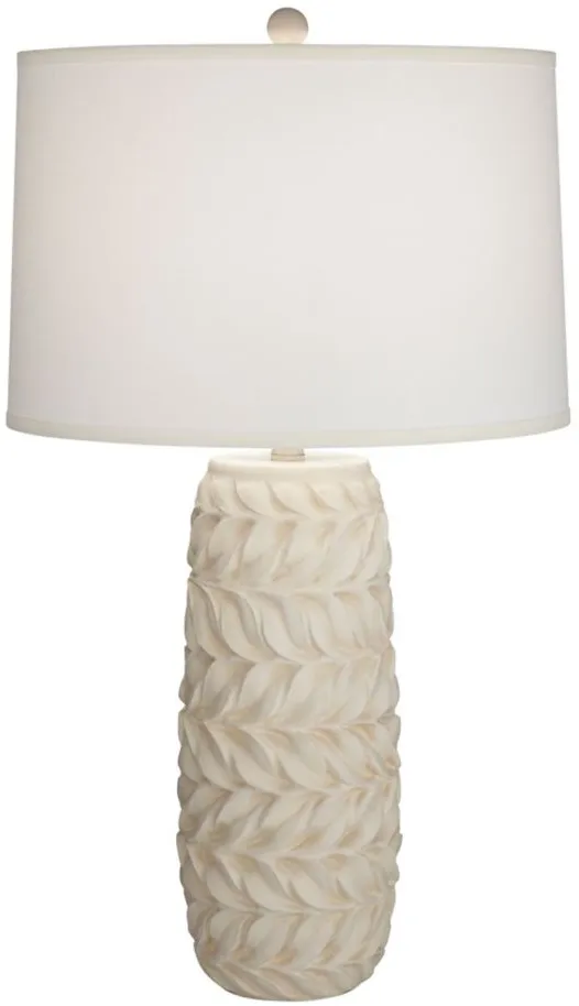 Atlas Table Lamp in White by Pacific Coast