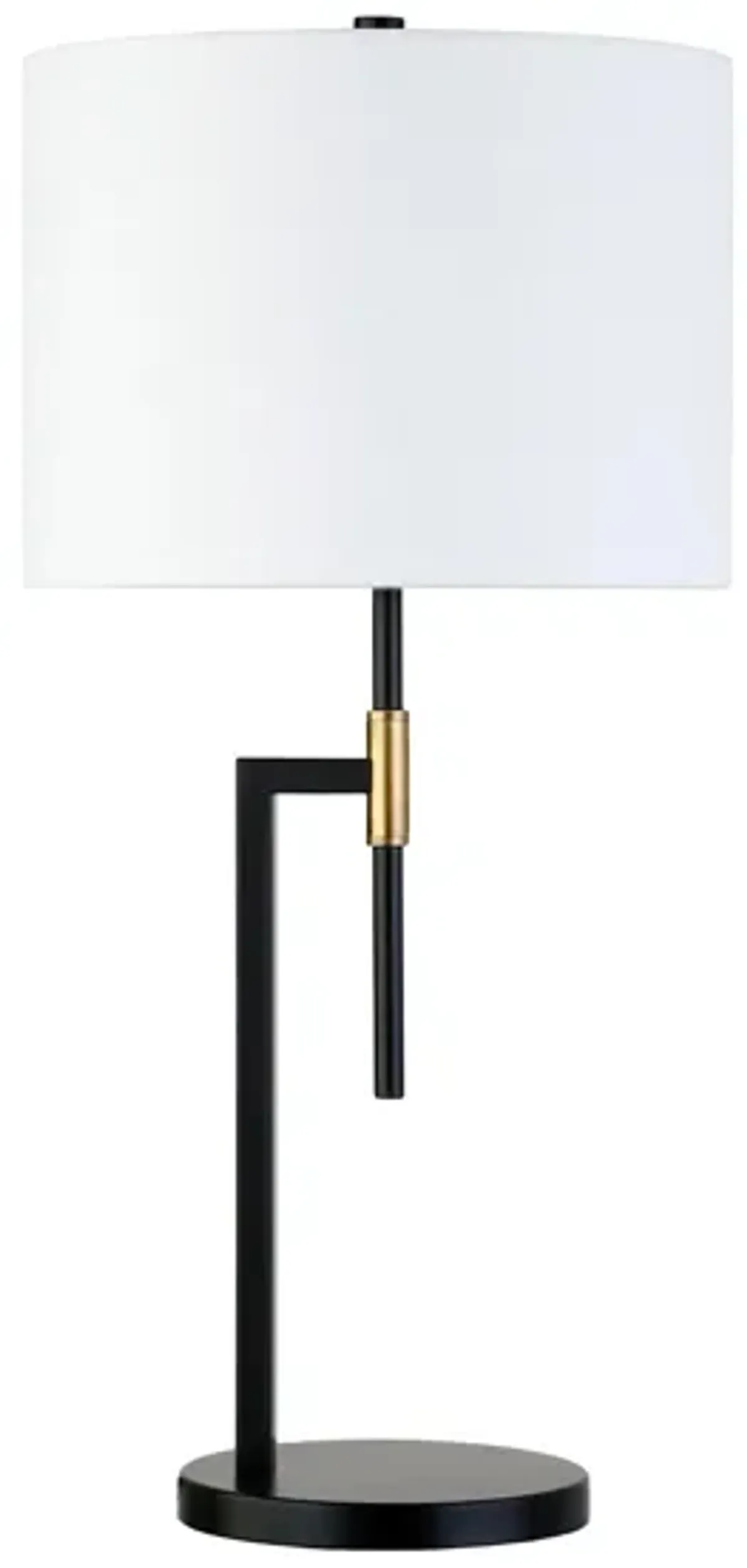 Nico Table Lamp in Matte Black;Brass by Hudson & Canal