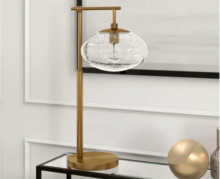 Blume Table Lamp in Brushed Brass by Hudson & Canal