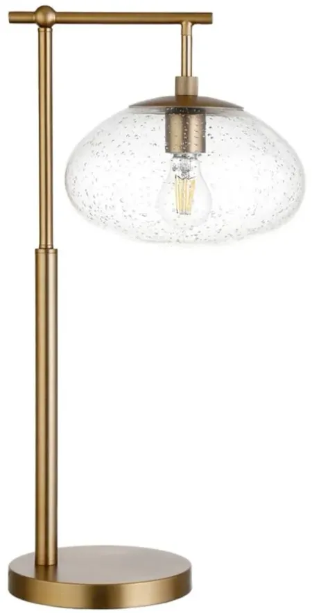 Blume Table Lamp in Brushed Brass by Hudson & Canal