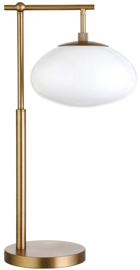 Blume Table Lamp in Brushed Brass by Hudson & Canal