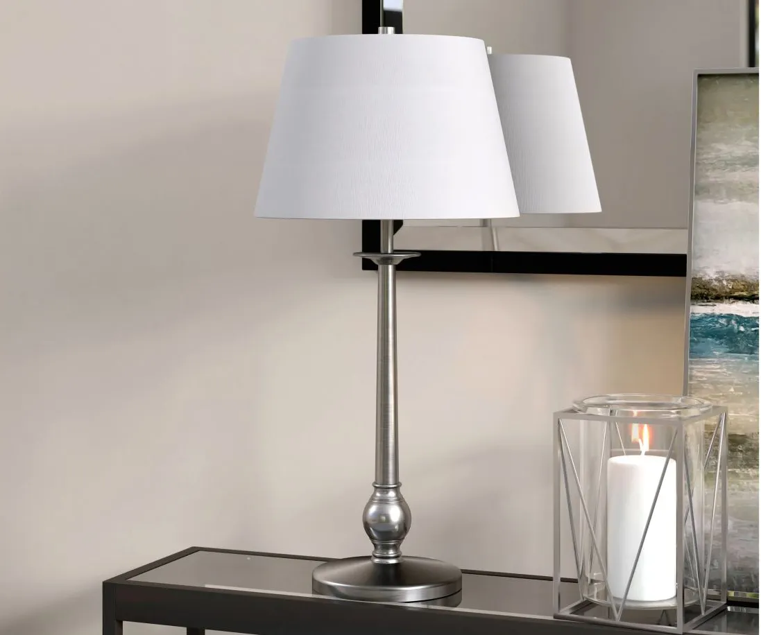 Ismael Table Lamp in Brushed Nickel by Hudson & Canal