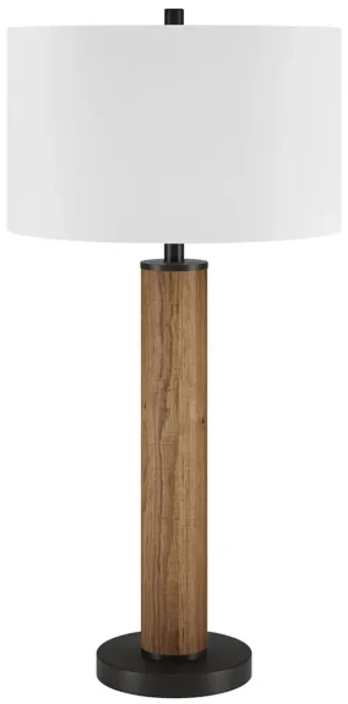 Bellamy Table Lamp in Rustic Oak/Blackened Bronze by Hudson & Canal