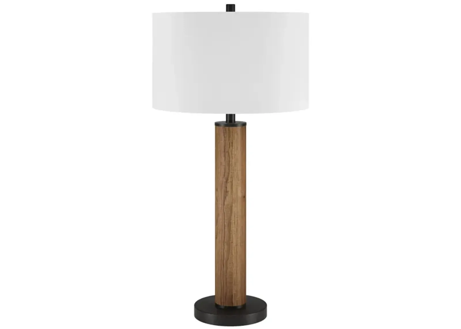 Bellamy Table Lamp in Rustic Oak/Blackened Bronze by Hudson & Canal