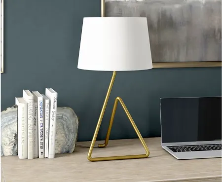 Cora Table Lamp in Brushed Brass by Hudson & Canal
