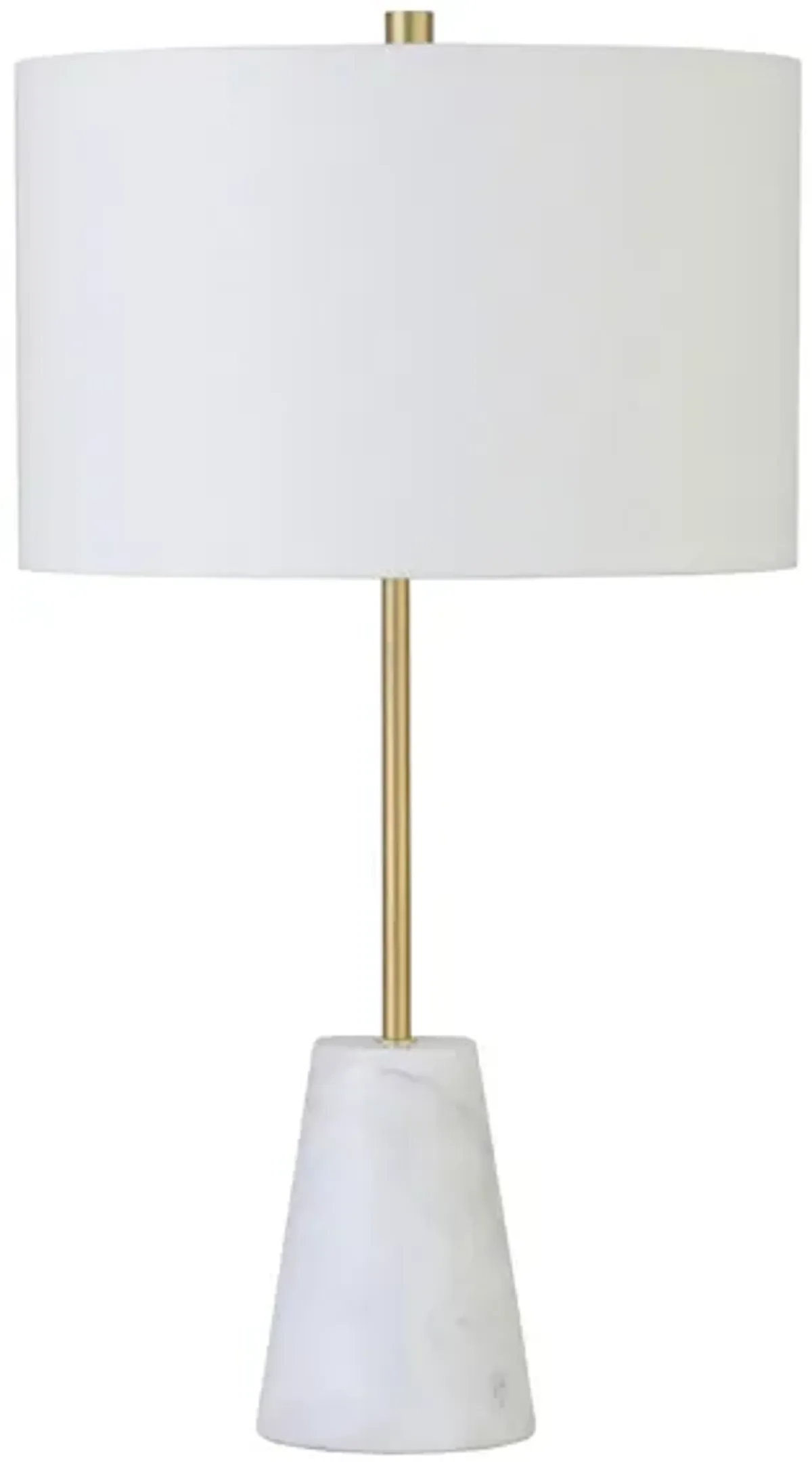 Killian Table Lamp in Brushed Brass/Marble by Hudson & Canal