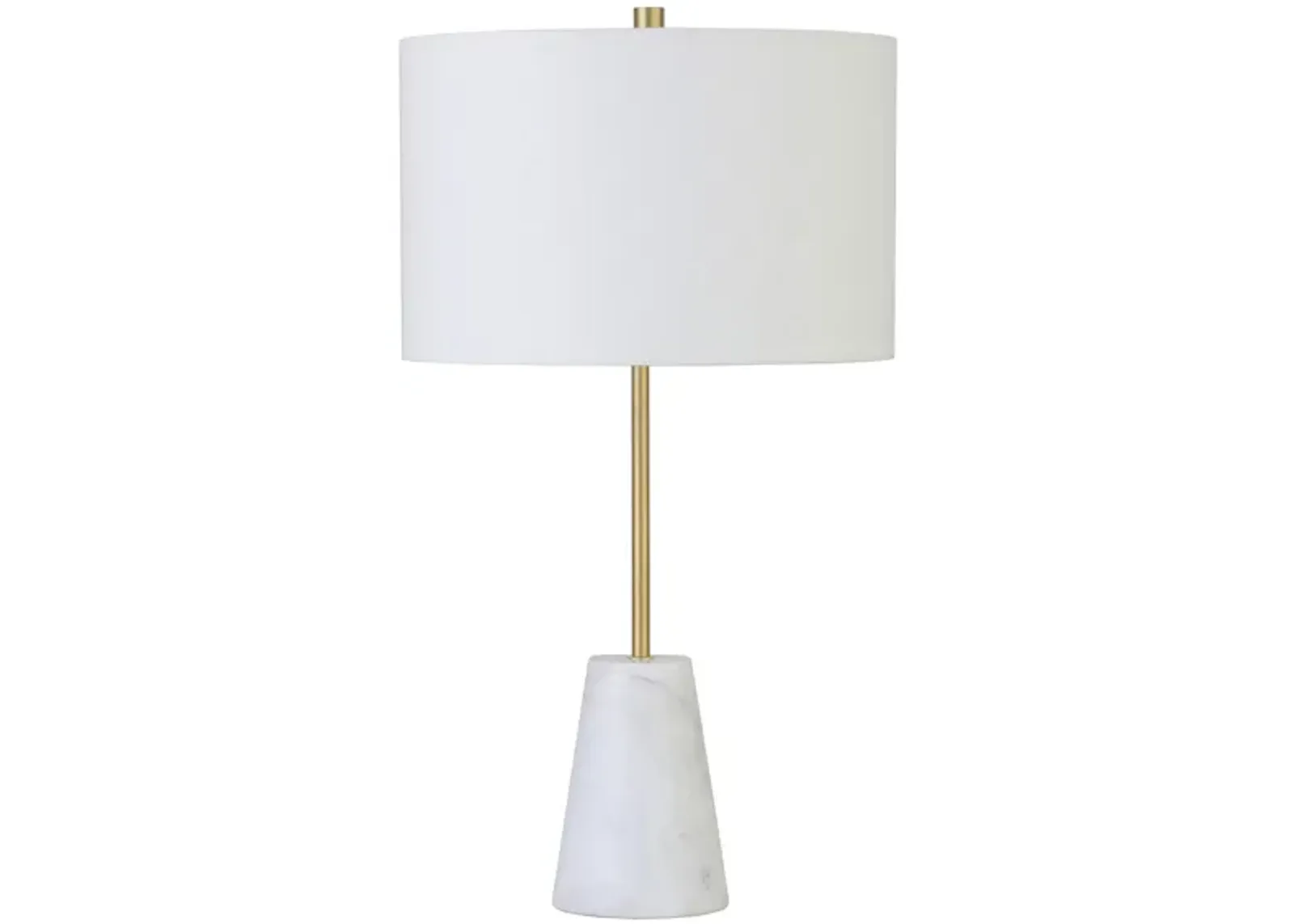 Killian Table Lamp in Brushed Brass/Marble by Hudson & Canal