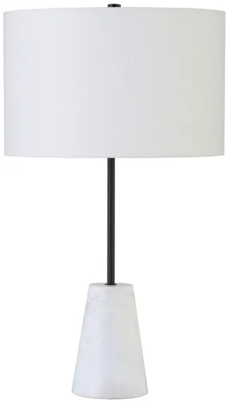 Killian Table Lamp in Blackened Bronze/Marble by Hudson & Canal