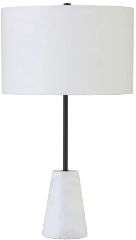 Killian Table Lamp in Blackened Bronze/Marble by Hudson & Canal