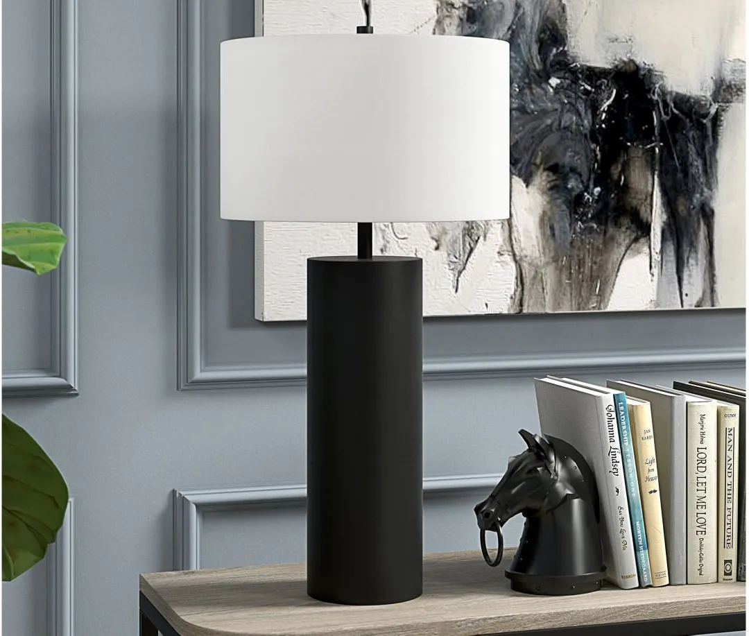 York Table Lamp in Blackened Bronze by Hudson & Canal