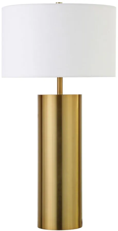 York Table Lamp in Brass by Hudson & Canal