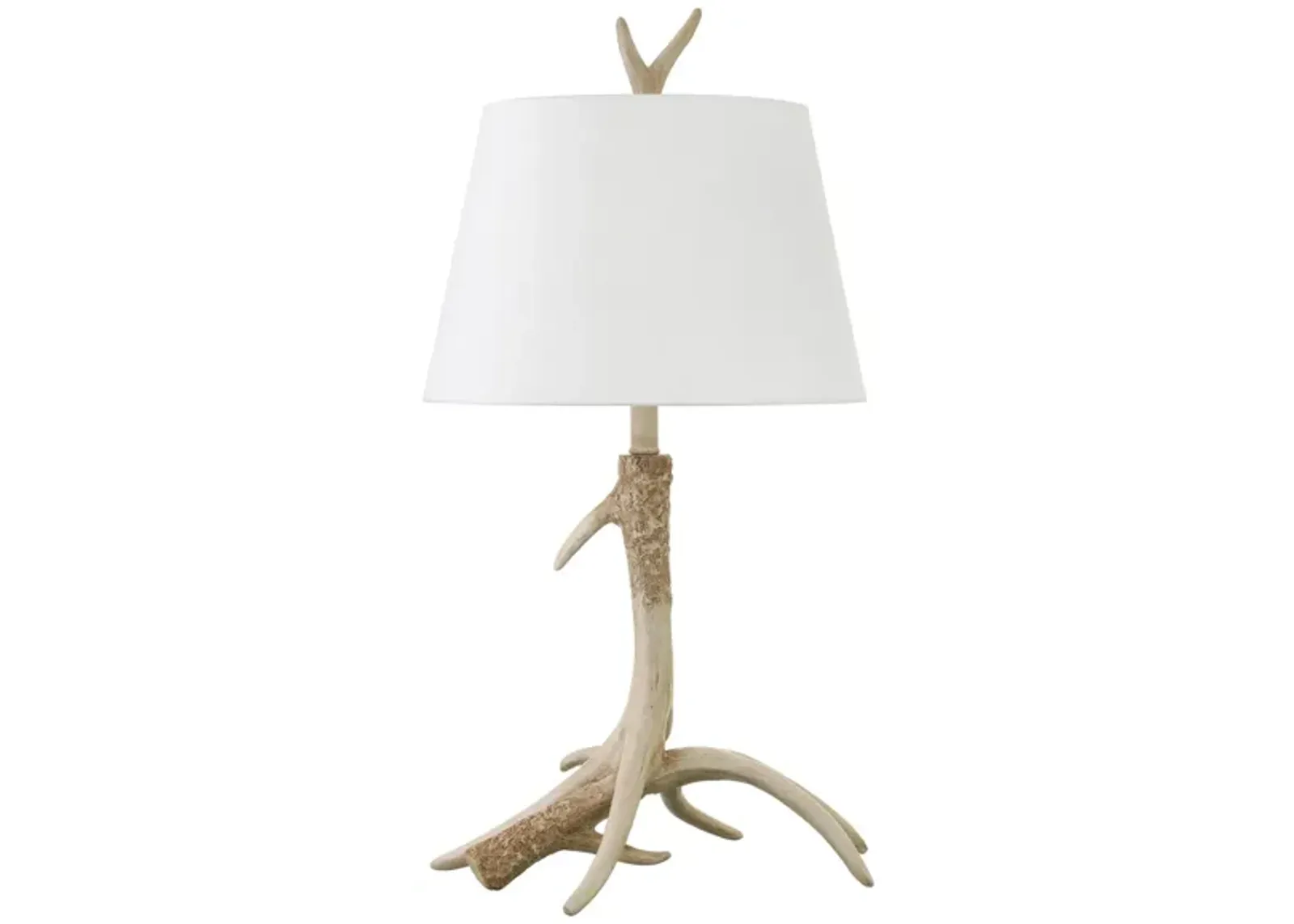 Ellsworth Table Lamp in Antique Faux Antler by Hudson & Canal