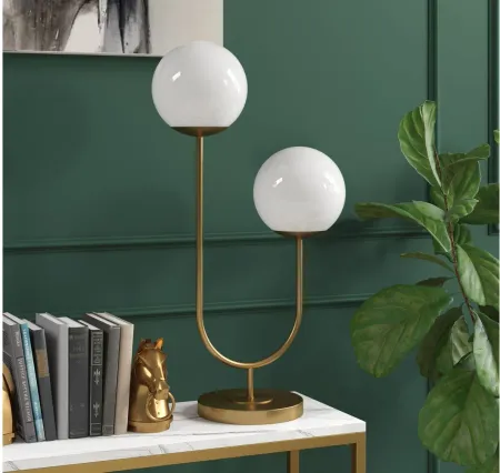 Dufrene Table Lamp in Brass by Hudson & Canal