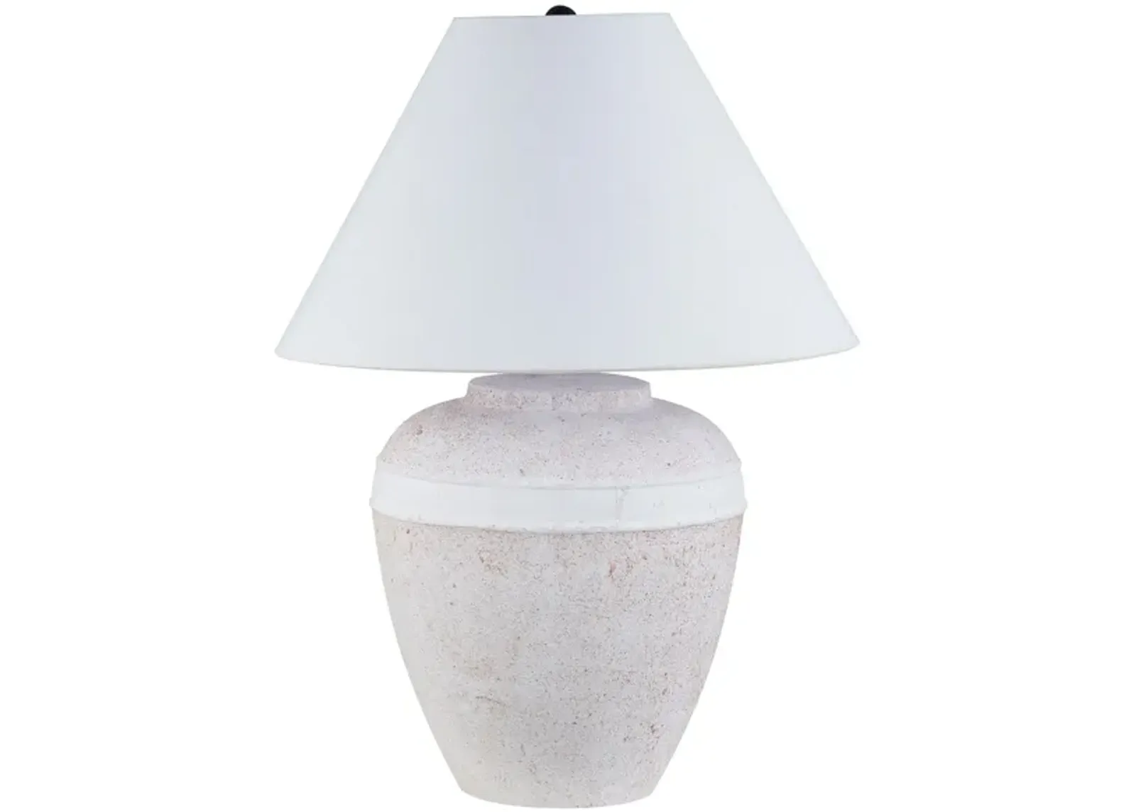 Chiara Table Lamp in White by Hudson & Canal