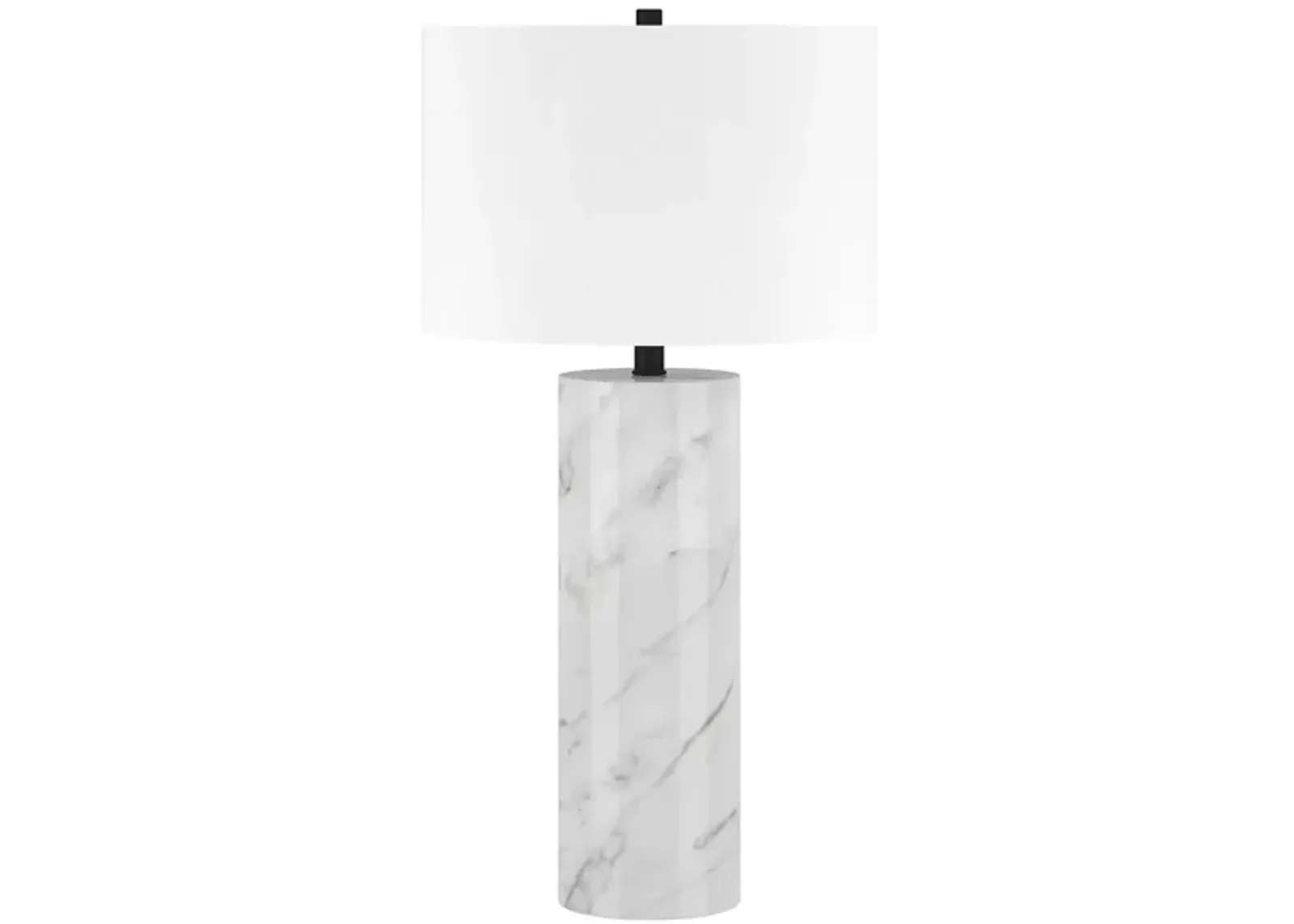 Elise Table Lamp in Marble/Black by Hudson & Canal