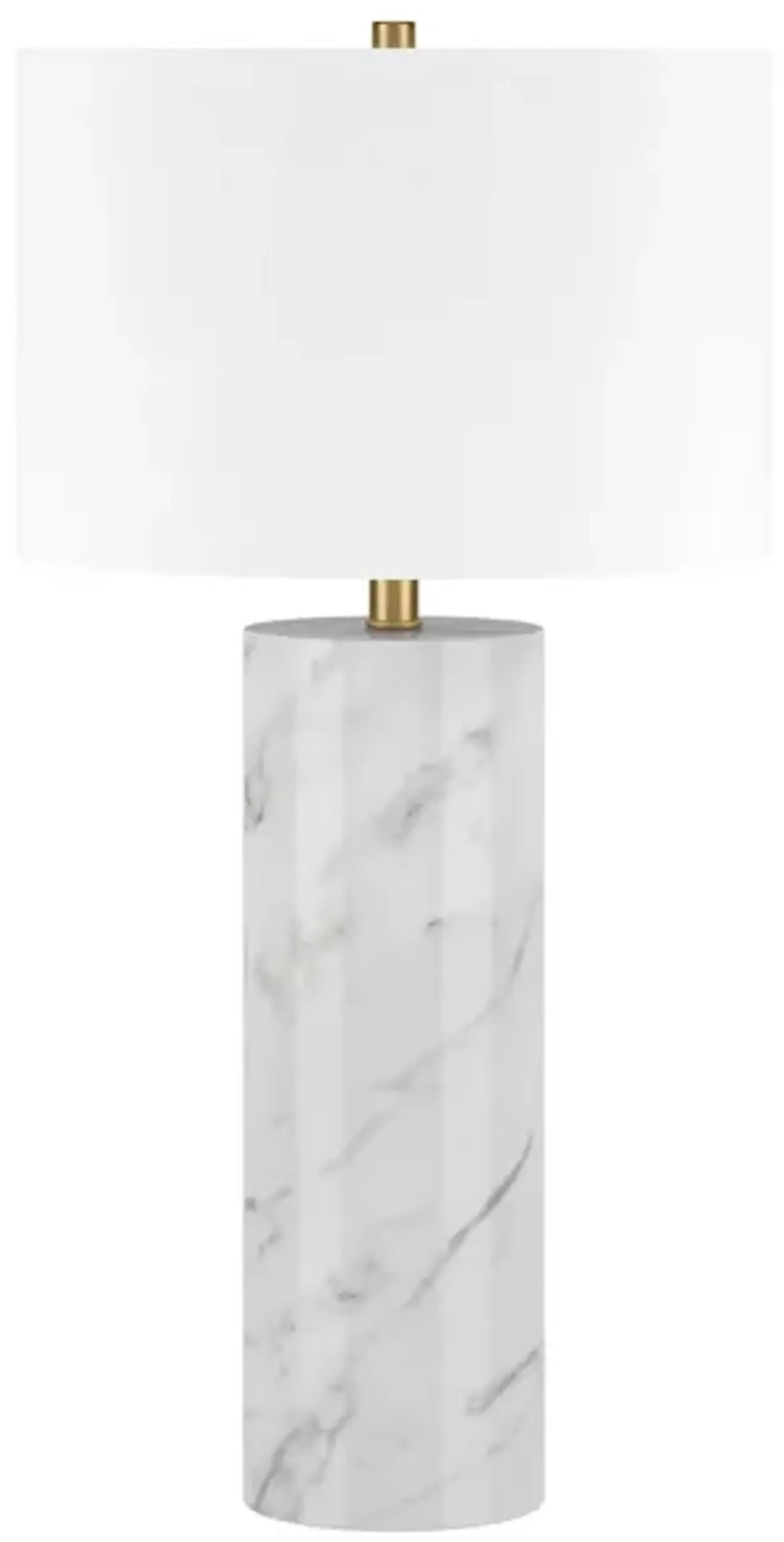 Elise Table Lamp in Marble/Brass by Hudson & Canal