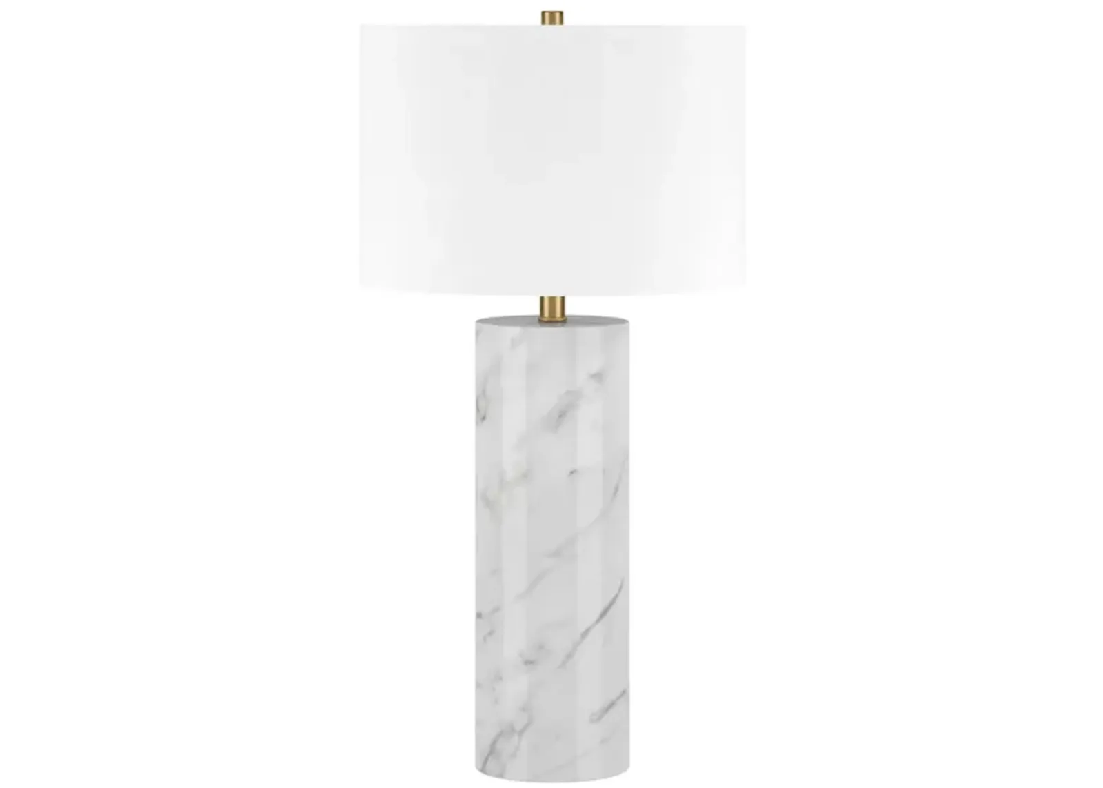 Elise Table Lamp in Marble/Brass by Hudson & Canal